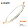 Placa LED Slim Circular 20W Acero Inox - CCT - OSRAM CHIP DURIS E 2835