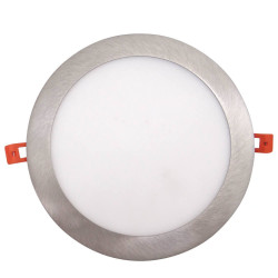 Placa LED Slim Circular 20W Acero Inox - CCT - OSRAM CHIP DURIS E 2835