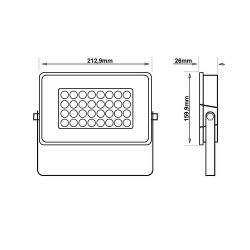 Foco Proyector LED 50W AVANT OSRAM CHIP DURIS E 2835 - Sensor Movimiento PIR