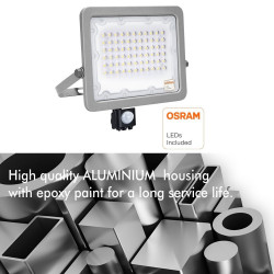 Foco Proyector LED 50W AVANT OSRAM CHIP DURIS E 2835 - Sensor Movimiento PIR