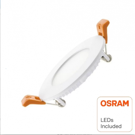 Placa Slim LED Circular 5W - OSRAM CHIP DURIS E 2835