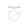 Placa Slim LED Circular 5W - OSRAM CHIP DURIS E 2835