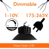 Campana Industrial LED 150W DIMABLE 1-10V - PRO Black chip OSRAM