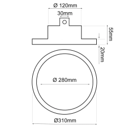 Campana Industrial LED 200W UFO OSRAM CHIP DURIS E 2835