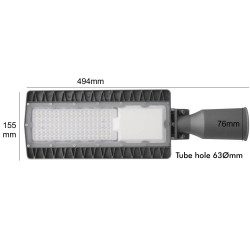 Farola LED 60W HALLEY BRIDGELUX Chip 140lm/W