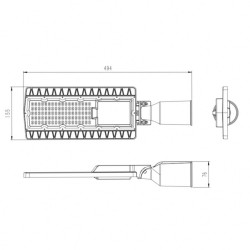 Farola LED 60W HALLEY BRIDGELUX Chip 140lm/W