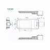 Farola LED NIZA SMD 3030 100W NATIONSTAR 70º-140º