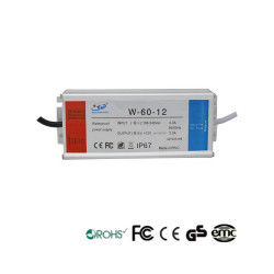 Fuente Alimentación 12V 60W 4A - Aluminio IP67