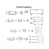 Rótulo LED Modular adaptable Pixel 5 RGB Full Color -2 Modulos