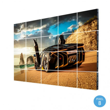 Pantalla electrónica LED Exterior Serie FIJA Pixel 8 RGB 96x96cm (0.92M2)